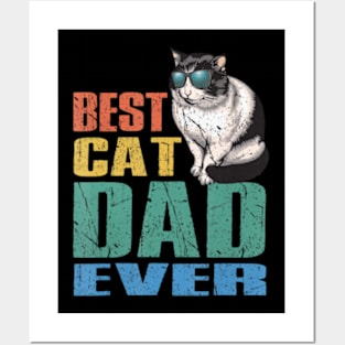 Best Cat Dad Ever Cat Daddy Shirts Posters and Art